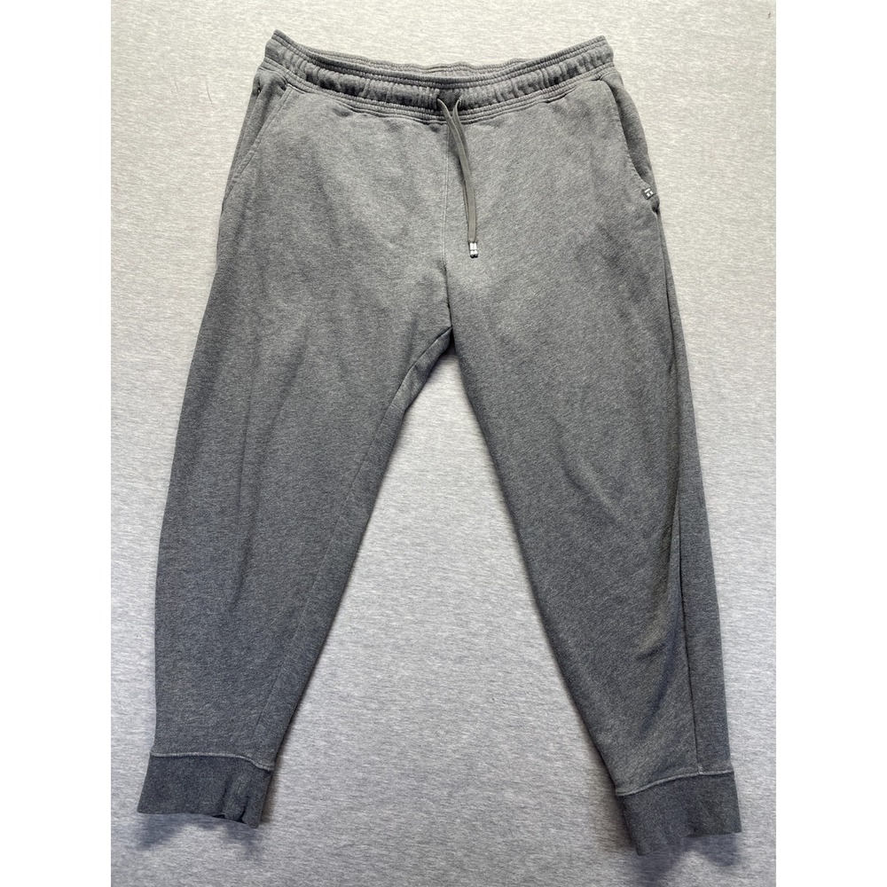 Tommy John Joggers Pants Men's 2XL Gray Athleisure Gym Training Drawstring Waist